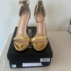 Gold heels